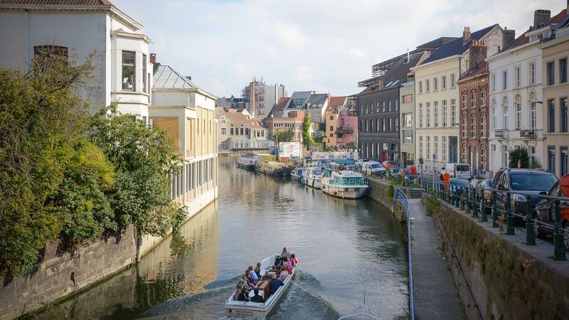 Brussels Ghent boat ride